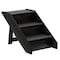 Pet Adobe Folding Pet Stairs with Carpeted Foldable Wood for Home /Travel, Dogs, Cats, Pets up to 80-pounds 772617DGM - alternate 5